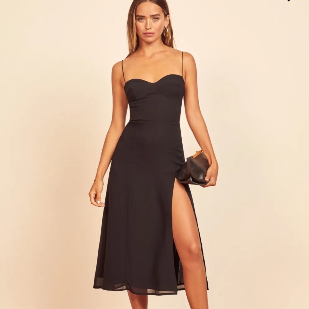Reformation Juliette Dress in Black *NEW*